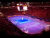 Picture of the ice between periods