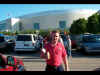 Having a cold one before going into the game